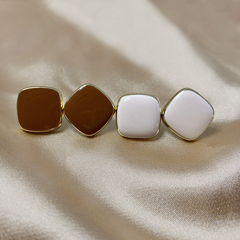 Retro Enamel Earrings