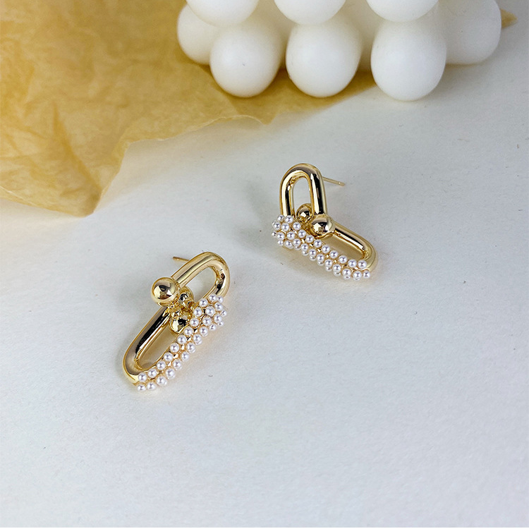 Pearl Link Earrings
