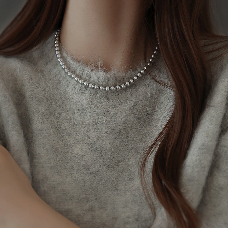 Collar de perlas de Akoya Gray