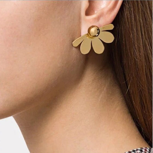 Half Petal Earrings