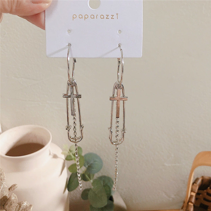 Stacking Cross Earrings