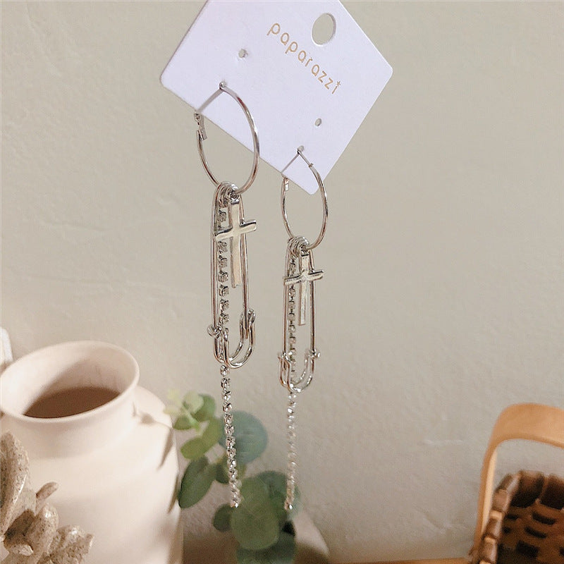 Stacking Cross Earrings