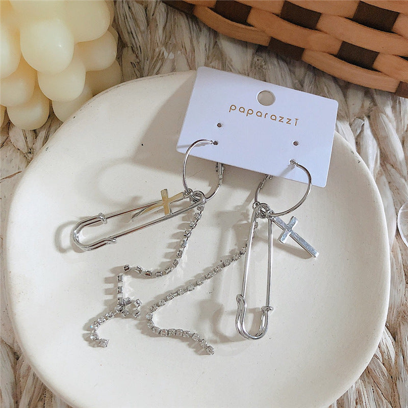 Stacking Cross Earrings