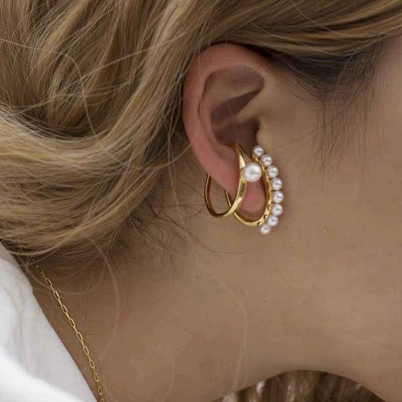 Pearl Cartilage Earrings