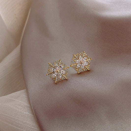 Delicate Snowflake Earrings