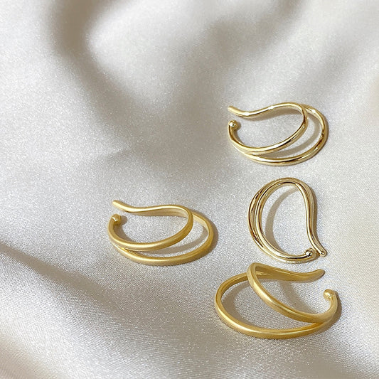 Layered Hoop Earclips