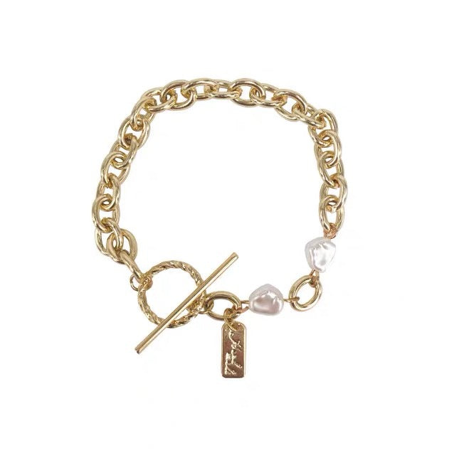Modern ROME Pearl Bracelet