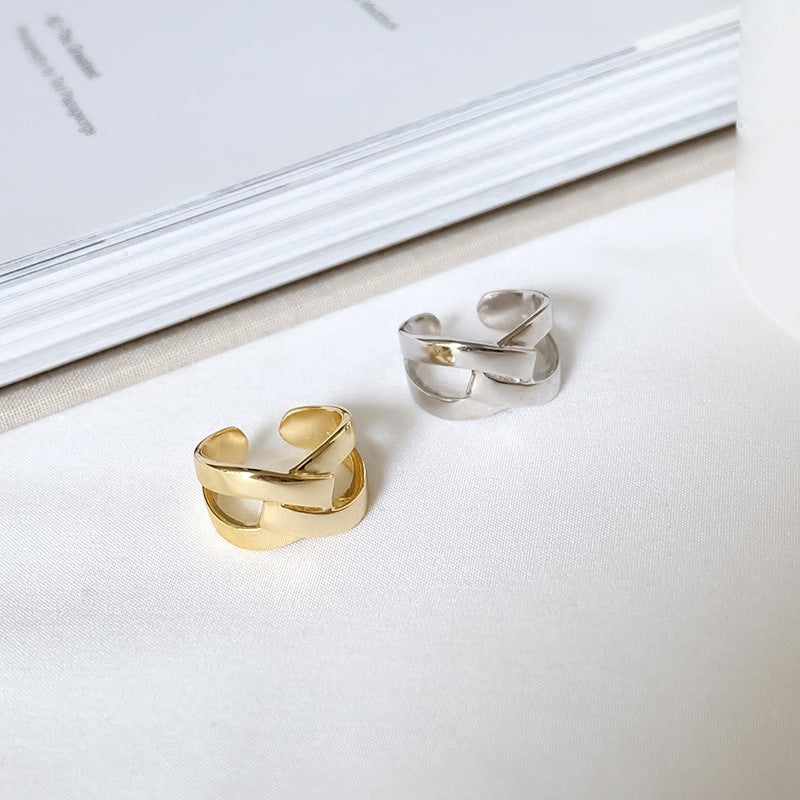 X Shaped Diamond Dress Ring - Rings from Monili Jewellers UK