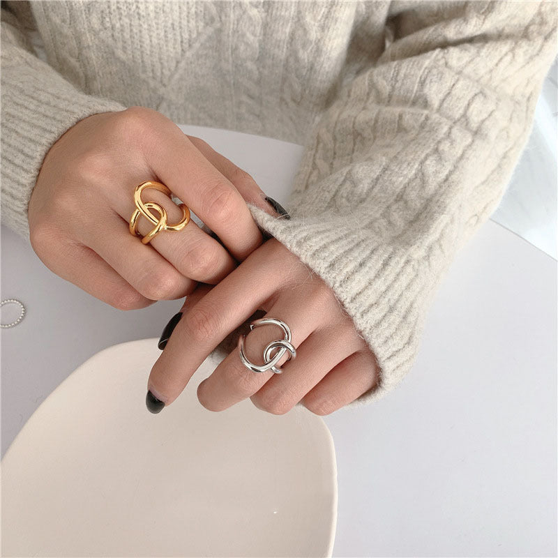 SAND Jewelry 14K Gold Vogue Intertwined Ring