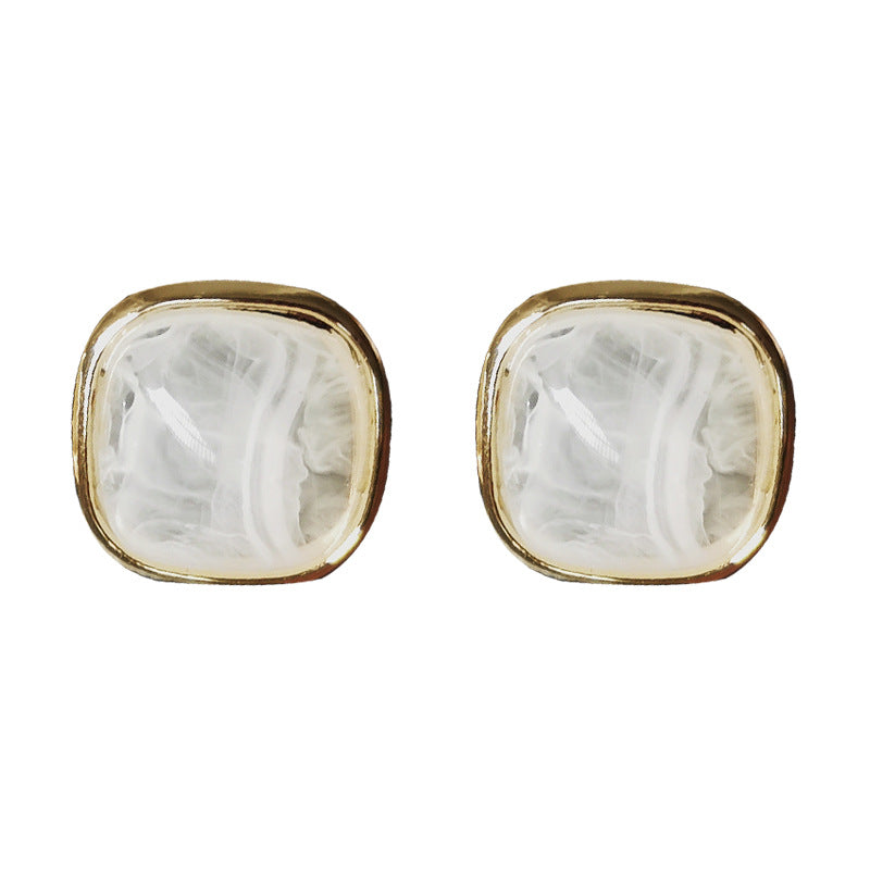 Squared Enamel Earrings