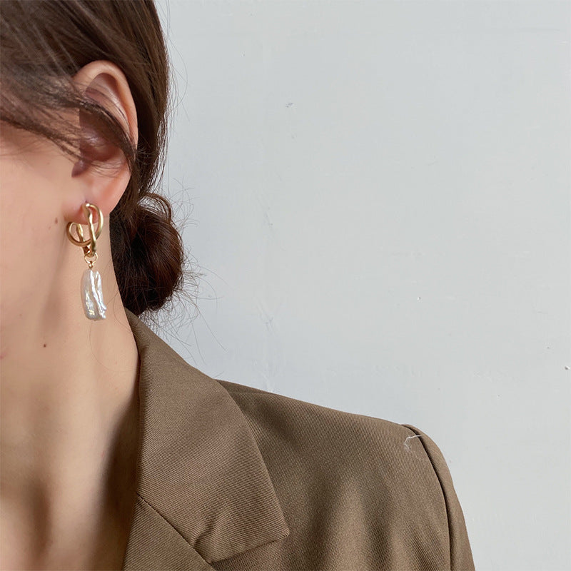 Crescent Drop Earrings
