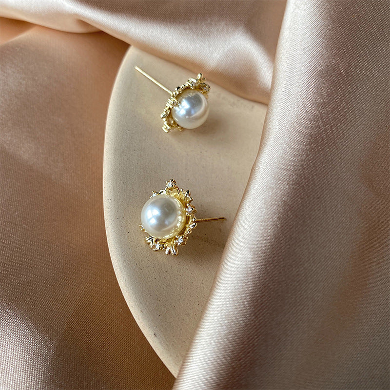 Pearl Crown Earrings