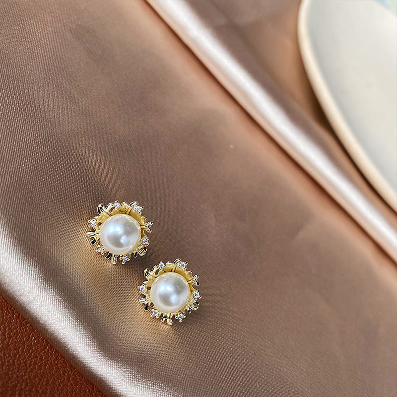 Pearl Crown Earrings