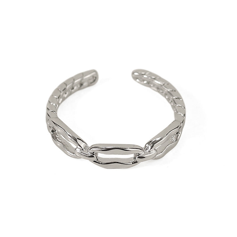 Sand Jewelry Everyday Gradient Link Chain Ring