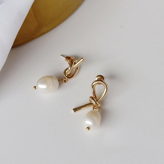 Pearl Knot Earrings