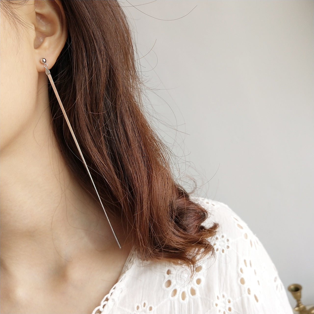 String Herringbone Earrings