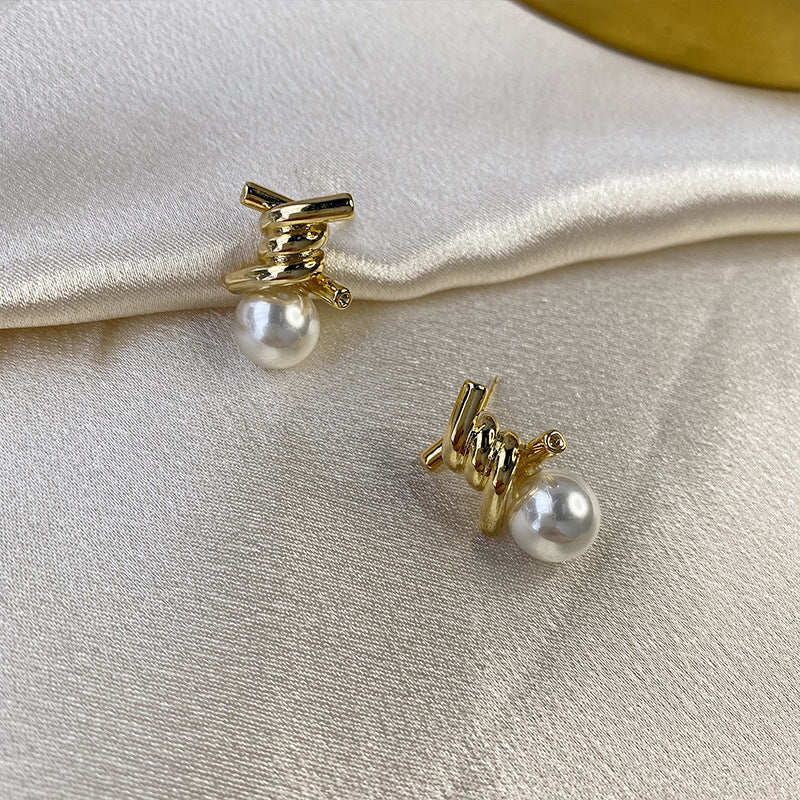 Pearl Lightbulb Earrings