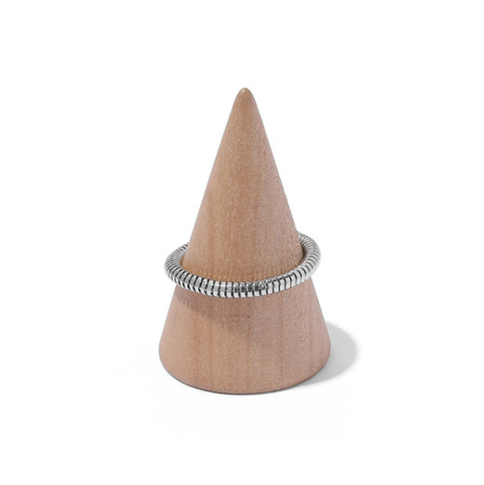 SAND Jewelry Gold Herringbone Chain Ring