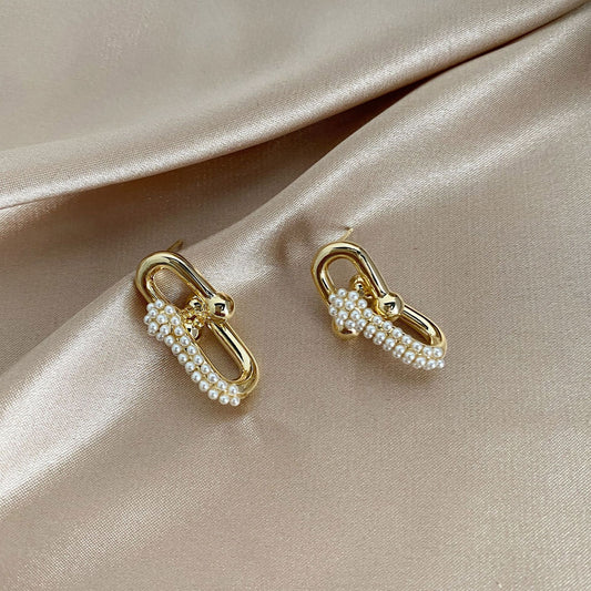 Pearl Link Earrings