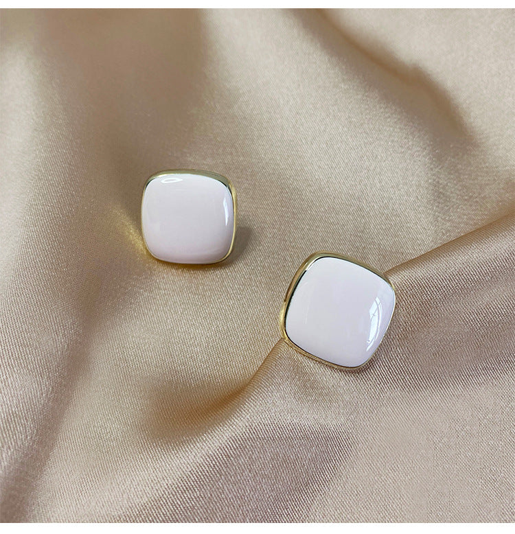 Retro Enamel Earrings