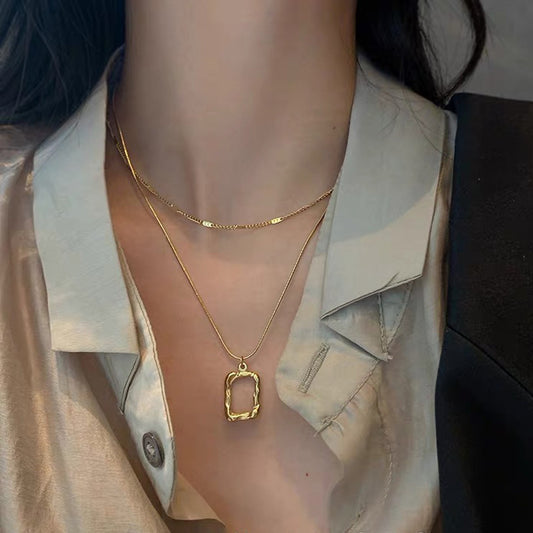 Frame Layered Necklace