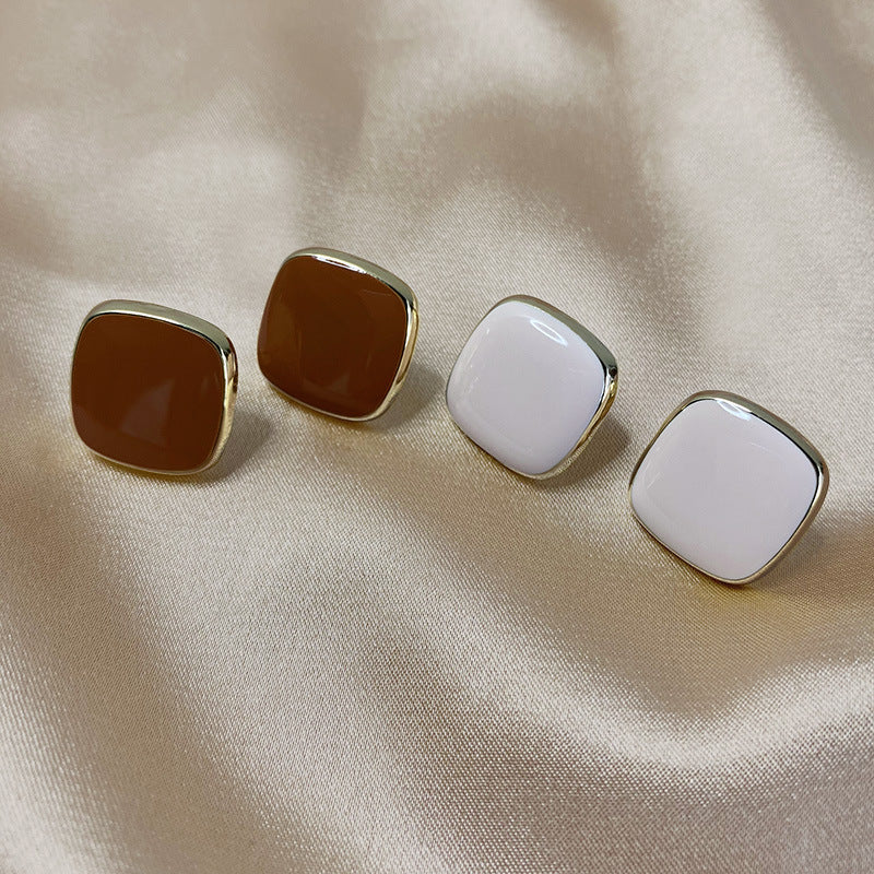 Retro Enamel Earrings