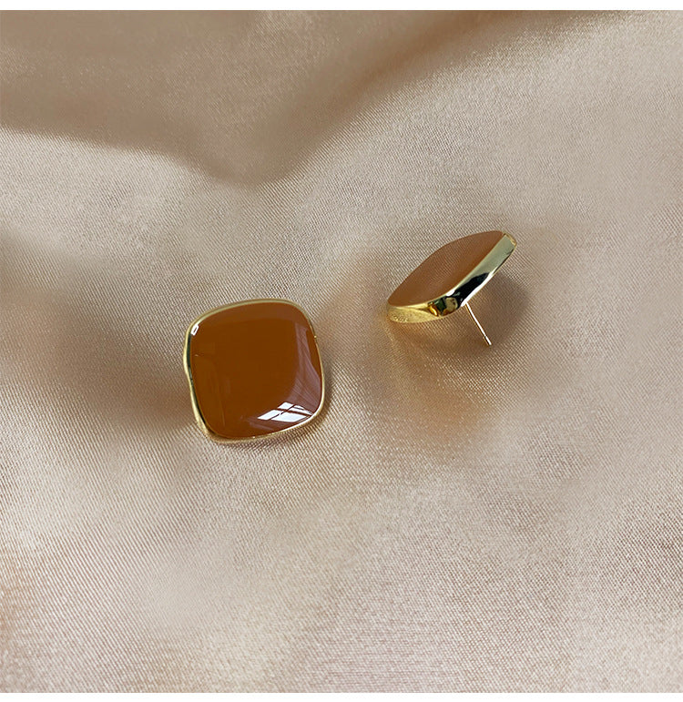 Retro Enamel Earrings
