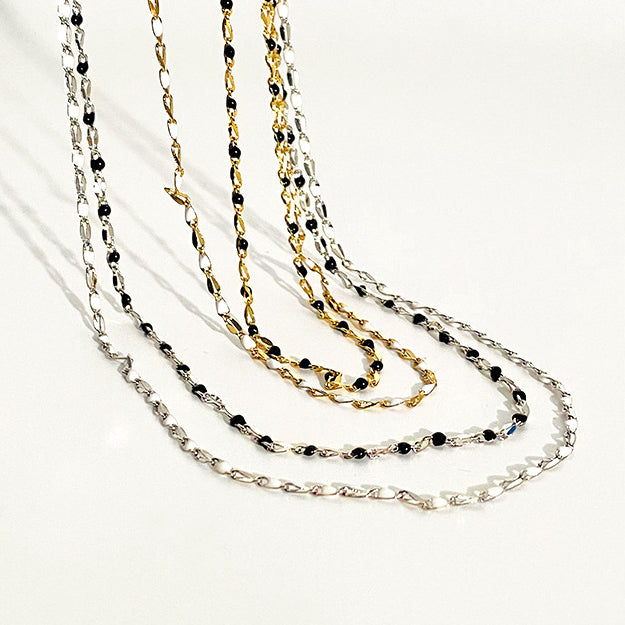 Enamel Beaded Necklace