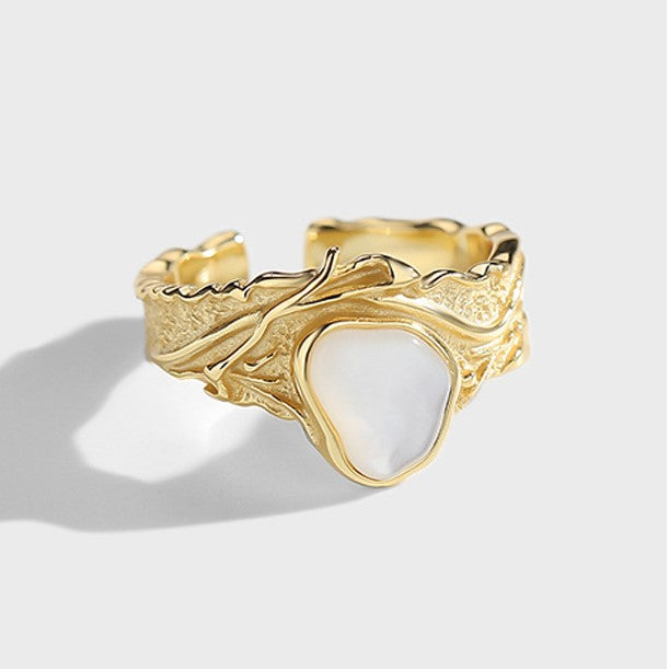 Turmoil Mother-of-Pearl Ring