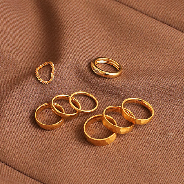 Honeycomb Texture Ring
