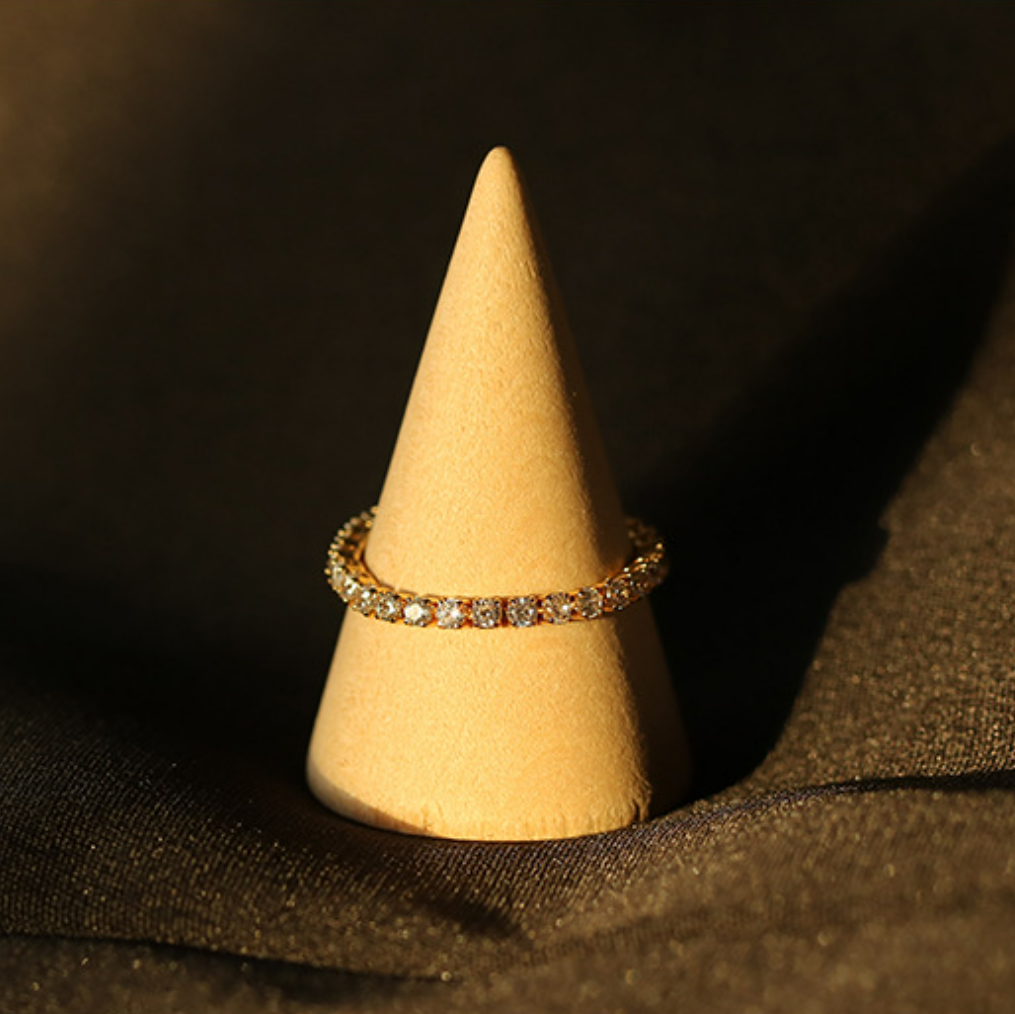 SAND Jewelry Trendy Sparkle Baguette Ring