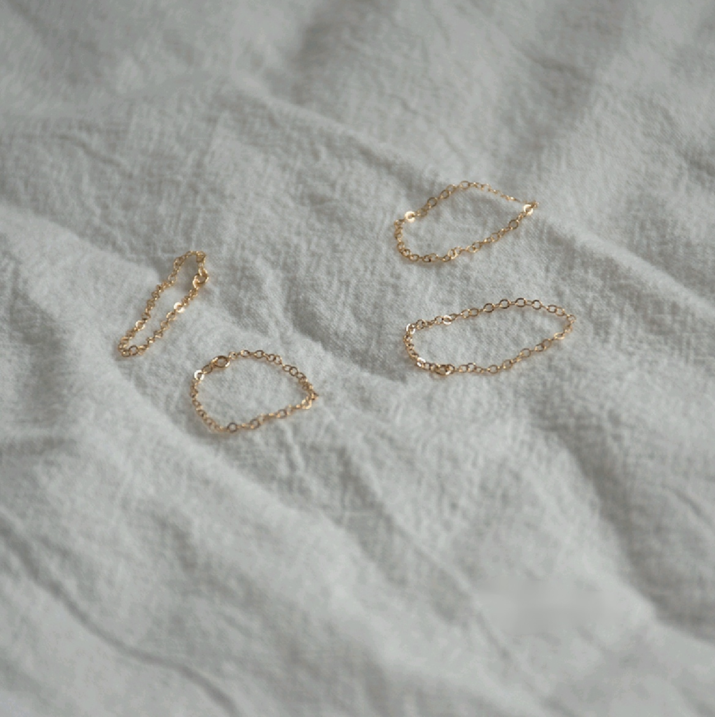 Sand Jewelry Everyday Dainty Link Chain Ring