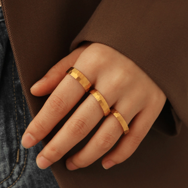 Honeycomb Texture Ring
