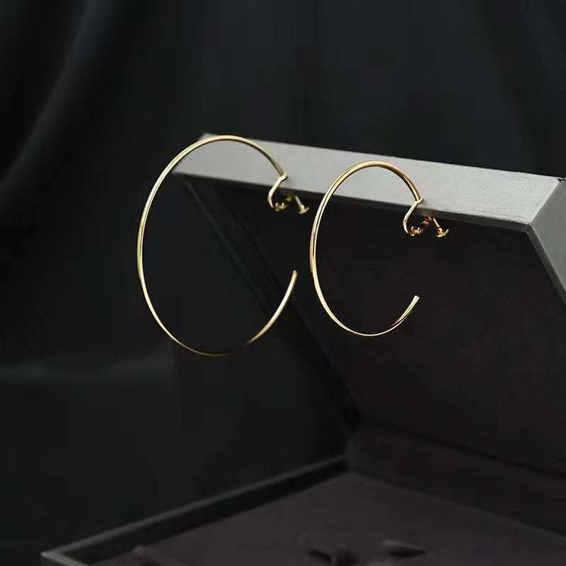Exaggerated Perfect Hoop Earrings