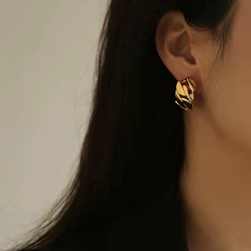 Bold Link Earrings