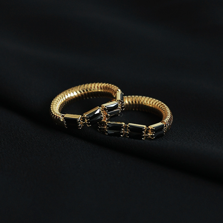 SAND Jewelry Dark Stone Ring