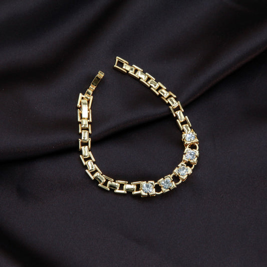 Diamond Box Chain Bracelet