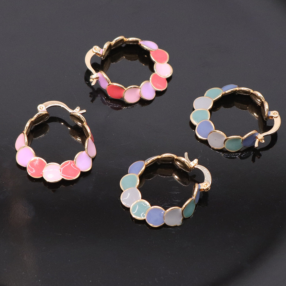 Morandi Sequin Hoop Earrings