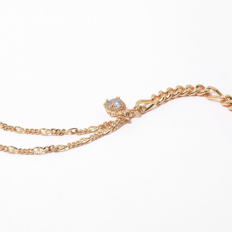 Square Diamond Pendant Necklace