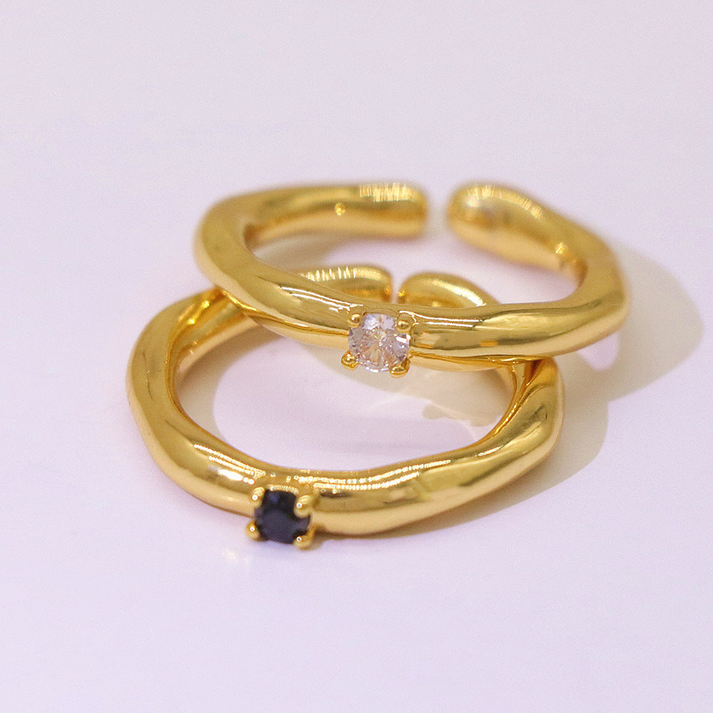 SAND Jewelry Metropolitan Retro Cubic Zirconia Ring