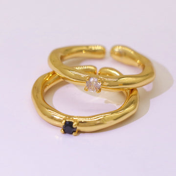 SAND Jewelry Metropolitan Retro Cubic Zirconia Ring