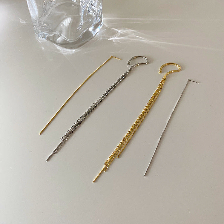 Long Tassel Earclip