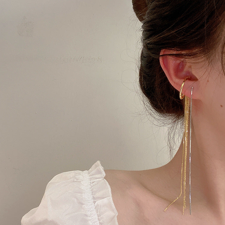 Long Tassel Earclip