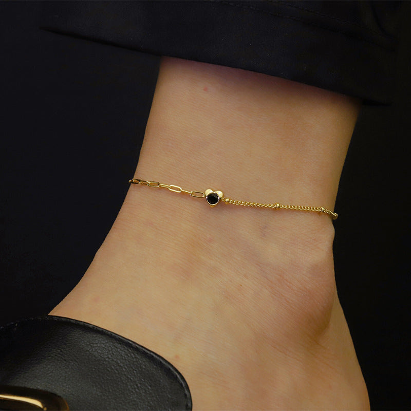 Petite Heart Anklet