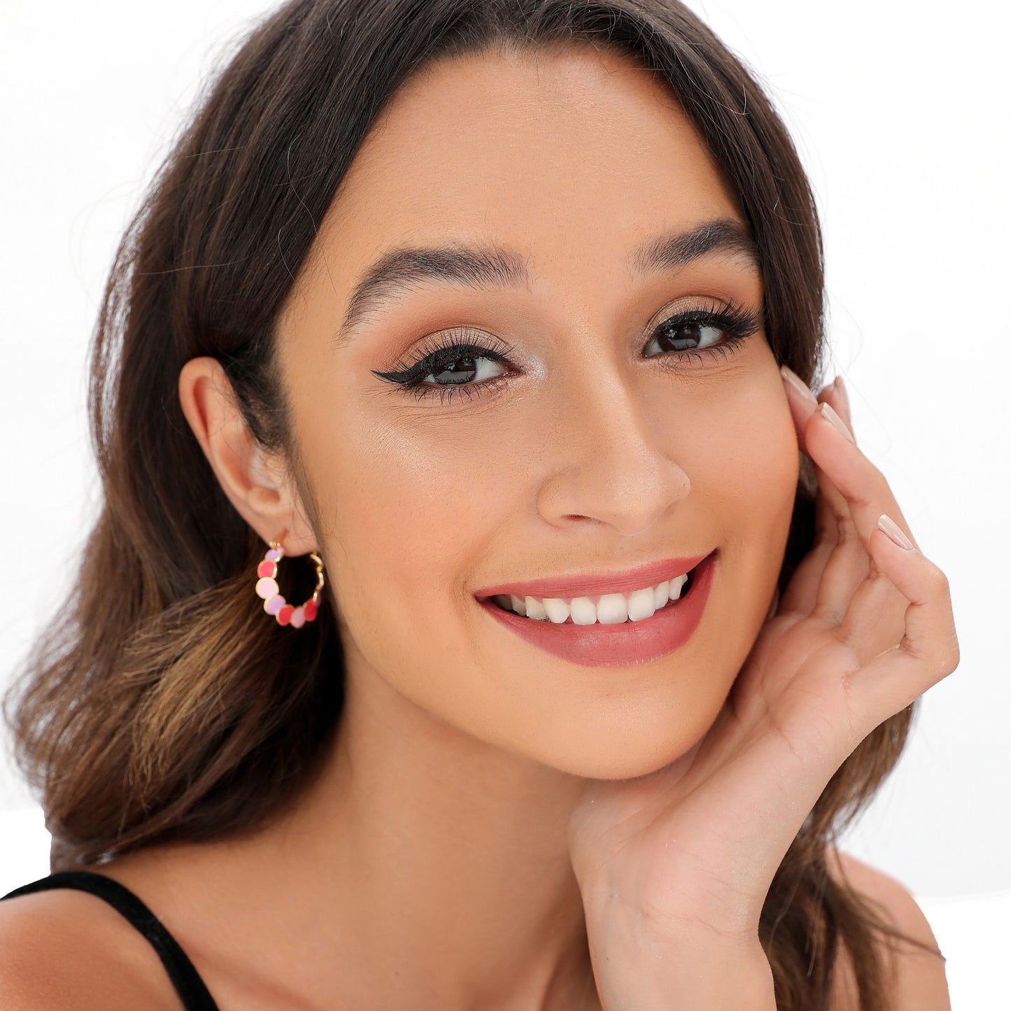 Morandi Sequin Hoop Earrings
