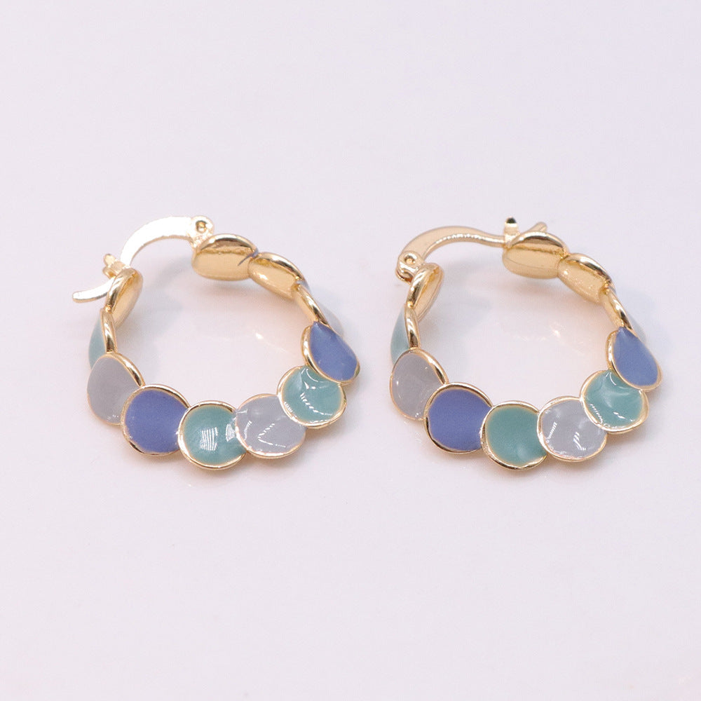 Morandi Sequin Hoop Earrings