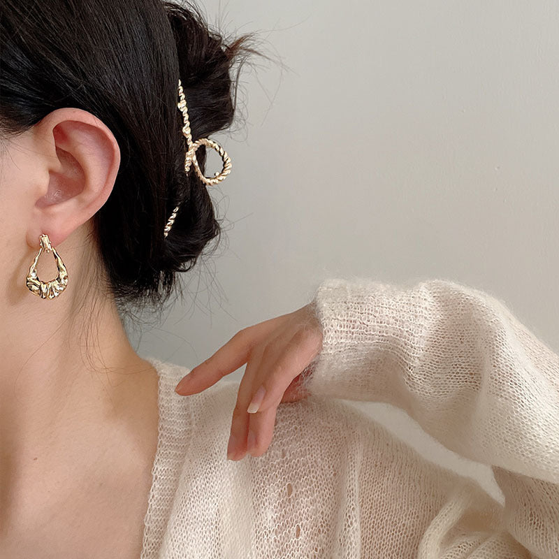Golden Tote Hoops