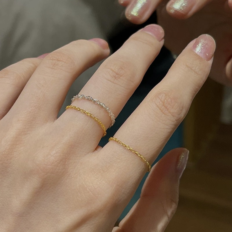 Sand Jewelry Everyday Dainty Link Chain Ring