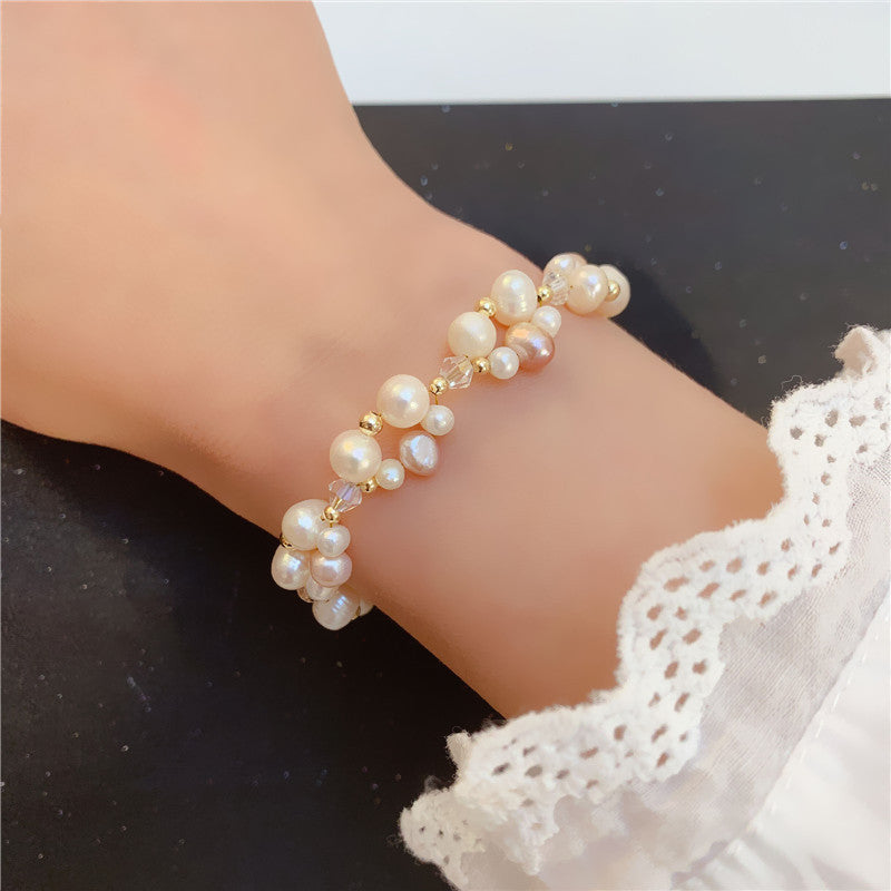 Pulsera de perla agrupada