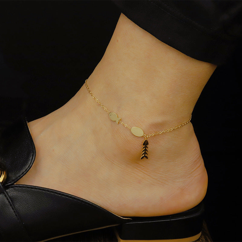 Fishbone Anklet